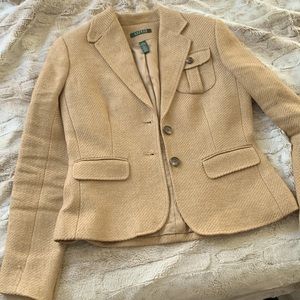 RL linen tweed blazer